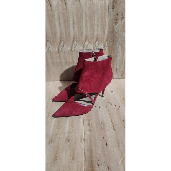 Linea Paolo Suede Pointy Toe Bootie Pumps Size 9 - Picture 2 of 7